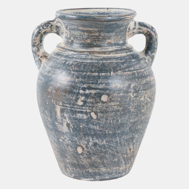 Terracotta Vase with Handles detail view 2 - Whats New Furniture Portland OR