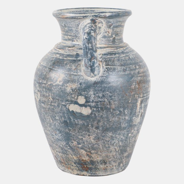 Terracotta Vase with Handles detail view - Whats New Furniture Portland OR