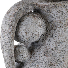 Terracotta Vase with Orbs Under Handles handle detail view - floor vase by Sagebrook Home - Whats New Furniture Portland OR