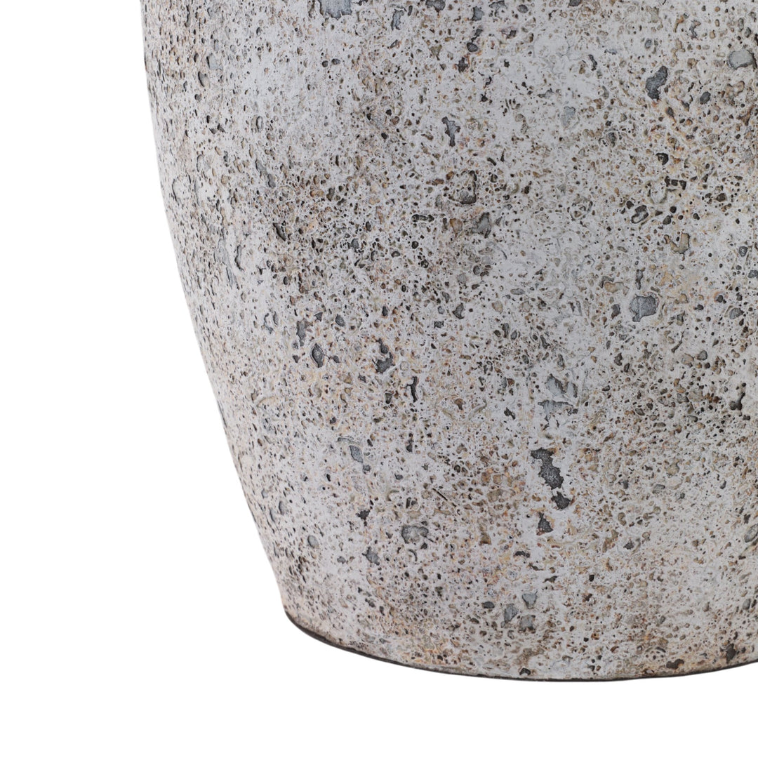 Terracotta Vase with Orbs Under Handles texture view - floor vase by Sagebrook Home - Whats New Furniture Portland OR