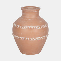 Traditional Terracotta Vase detail view - Whats New Furniture Portland OR