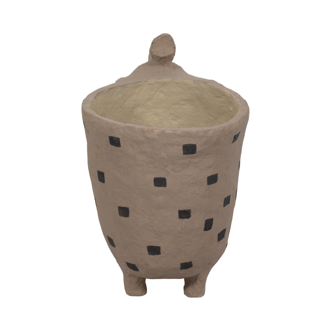 Ivory paper mache elephant planter 25 inch statement decor - Sagebrook Home - Whats New Furniture Portland OR