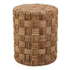 Pulap hand woven banana leaf accent stool natural - Sagebrook Home - Whats New Furniture Portland OR