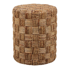 Pulap hand woven banana leaf accent stool natural - Sagebrook Home - Whats New Furniture Portland OR