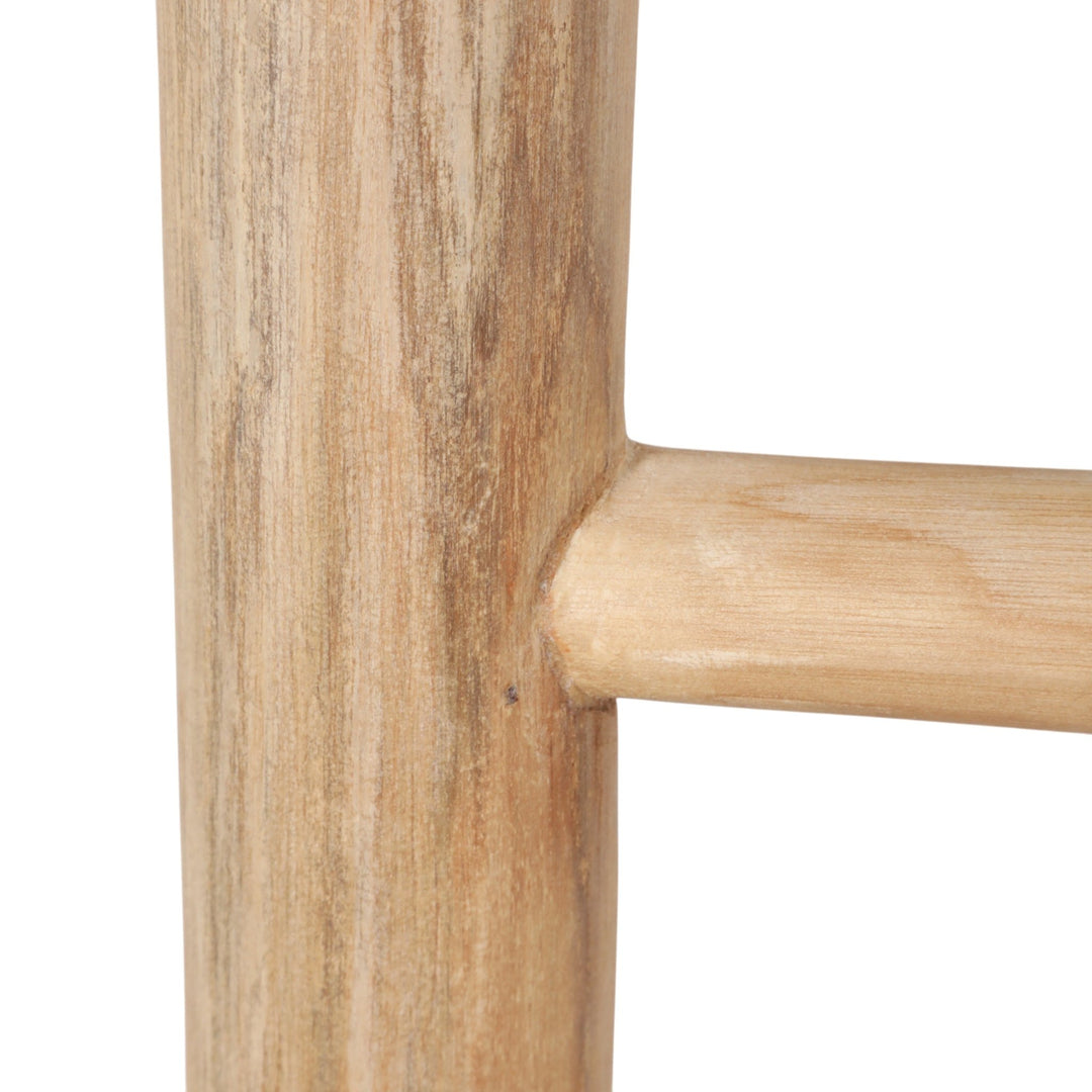 Teakwood blanket ladder 76 inch natural - Sagebrook Home - Whats New Furniture Portland OR