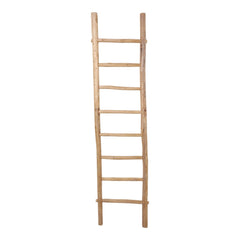 Teakwood blanket ladder 76 inch natural - Sagebrook Home - Whats New Furniture Portland OR