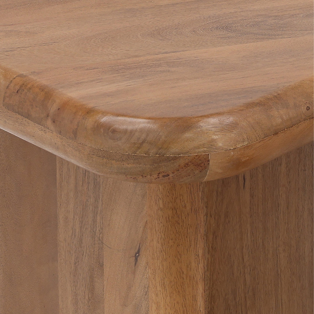 Sansa Coffee Table Set of 2 - Brown Mango Wood wood construction detail 1 - Coffee Tables by Dovetail - Whats New Furniture Portland OR
