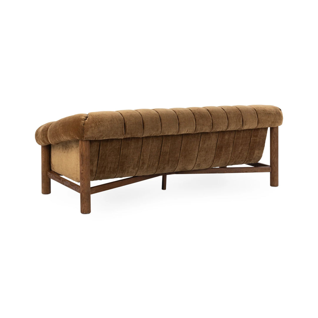 Sansa Sofa in Bronze back view - sofa by Classic Home - Whats New Furniture Portland OR