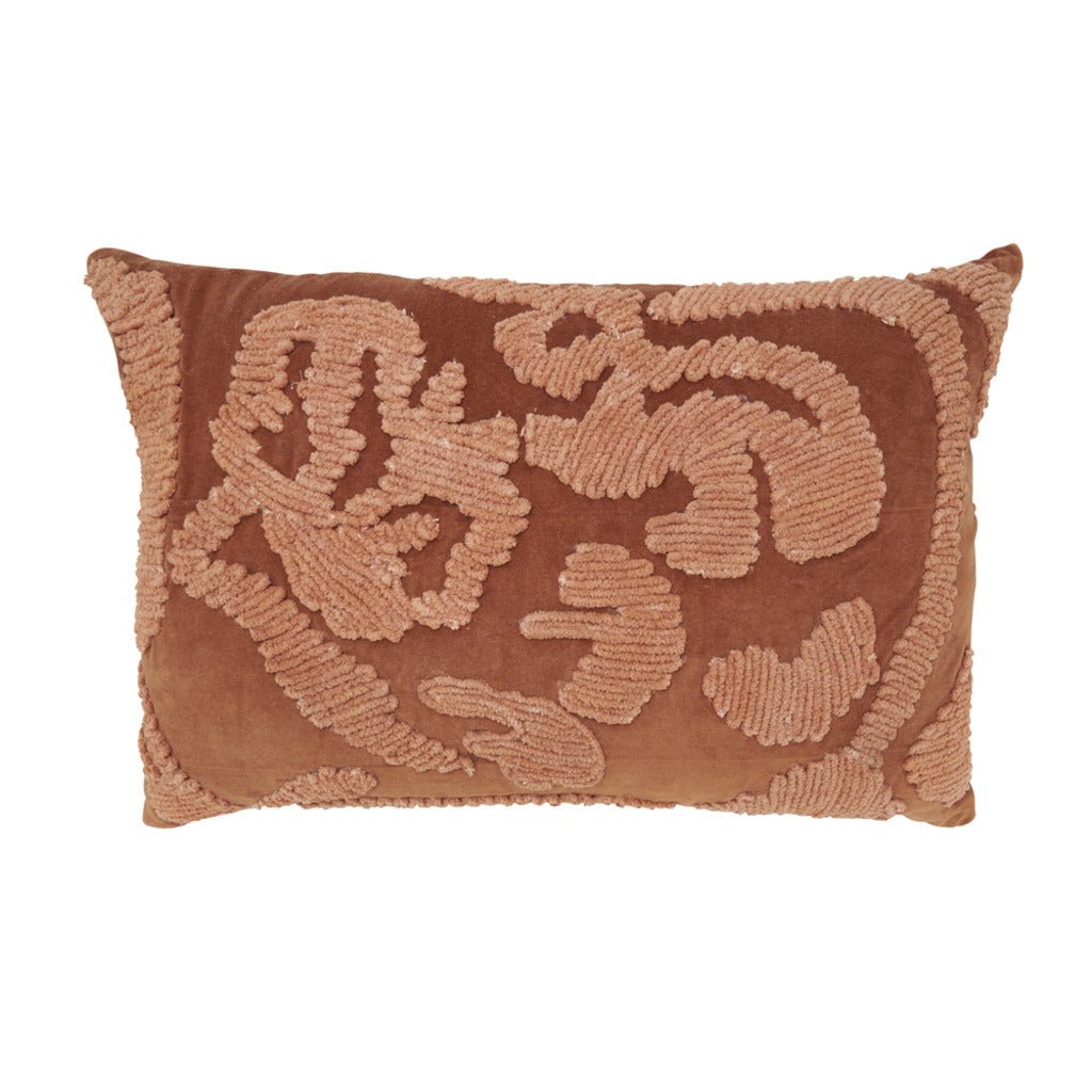 Embroidered Velvet Pillow - Whats New Furniture - Portland, Oregon