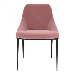 Sedona Dining Chair in Pink Velvet - velvet dining chair by Moe&