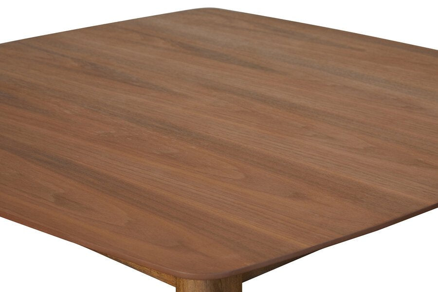 Sedona Square Kitchen Dining Table in walnut side angle - square walnut dining table by Unique Furniture - Whats New Furniture Portland OR