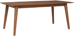 Sedona Dining Table in walnut side angle - Scandinavian mid-century dining table - Whats New Furniture Portland OR