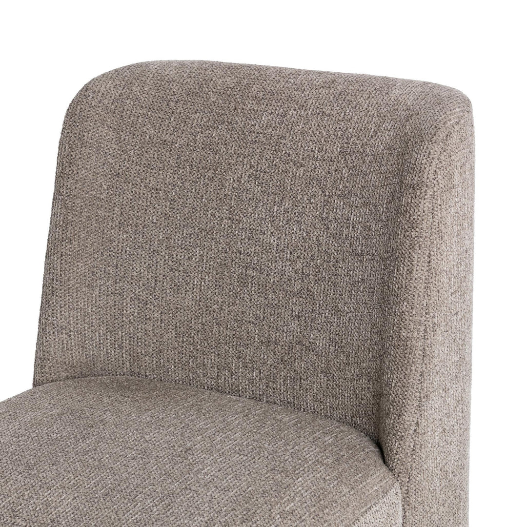 Senna Dining Chair in Smoke Taupe alternate angle - upholstered dining chair by Classic - Whats New Furniture Portland OR