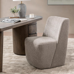 Senna Dining Chair in Smoke Taupe room setting - upholstered dining chair by Classic Home - Whats New Furniture Portland OR