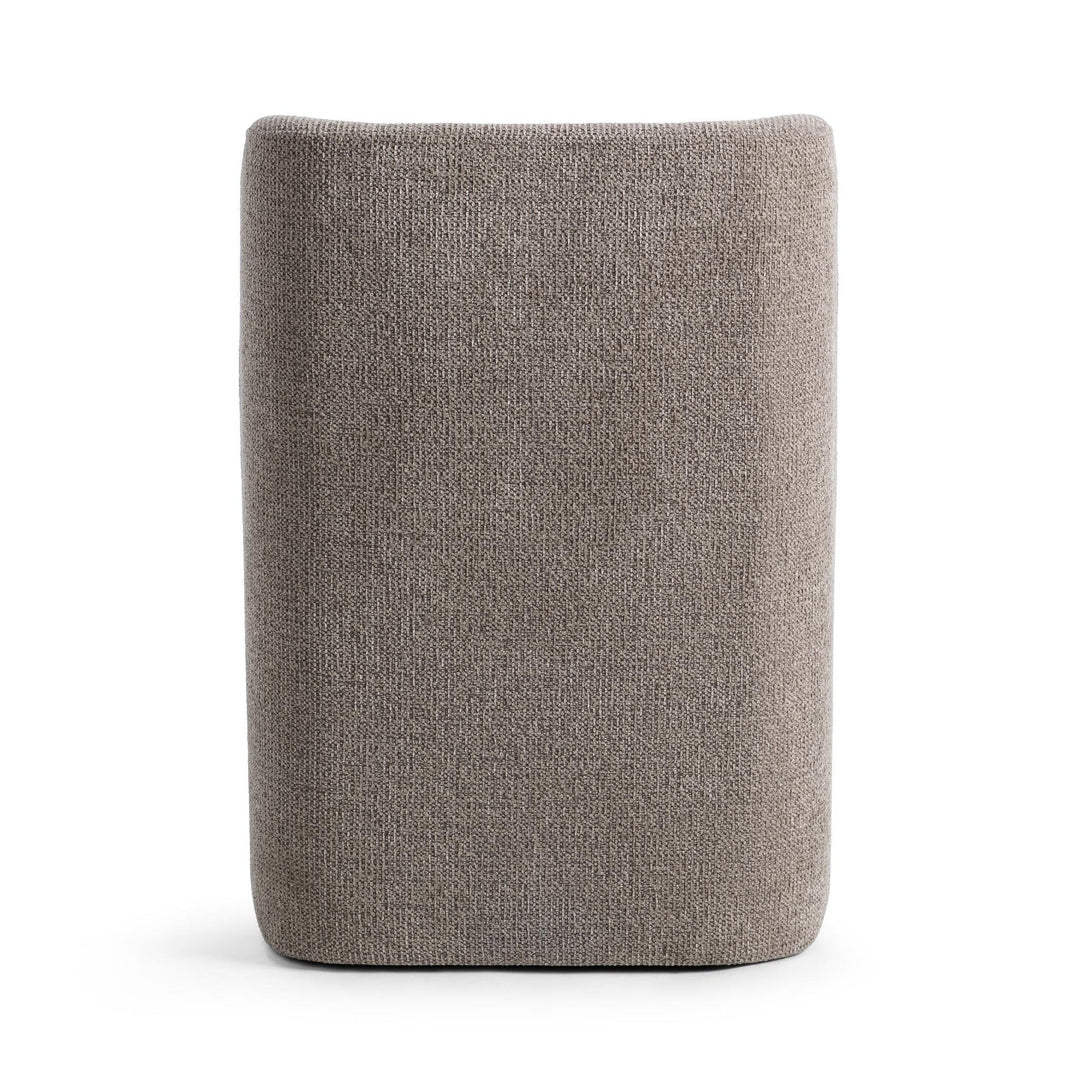 Senna Dining Chair in Smoke Taupe side view - upholstered dining chair by Classic Home - Whats New Furniture Portland OR