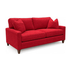 Sensation Cinnabar loft sofa with a boxy mid-century silhouette and low arms.