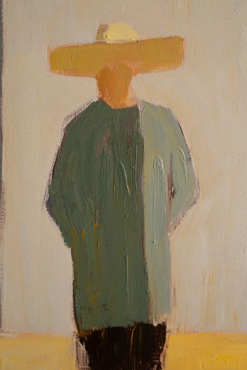 Set of 2 Framed Men and Women in Hats Paintings by Kalalou - alternate product view 4
