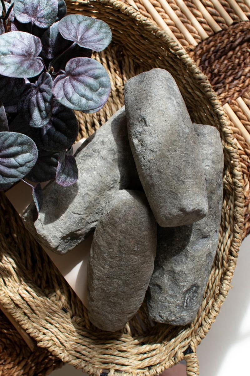 Set of 4 Hand-Carved Stone Pestles by Kalalou - alternate product view 2