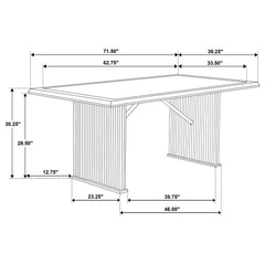 Sherwood 72-inch Rectangular Dining Table Brown - What&