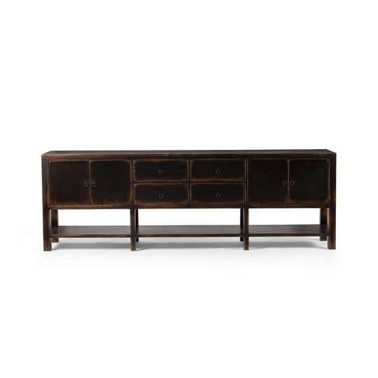 Shizuko Distressed Walnut Sideboard