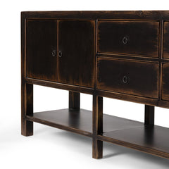 Shizuko Distressed Walnut Sideboard - Whats New Furniture - Portland, Oregon