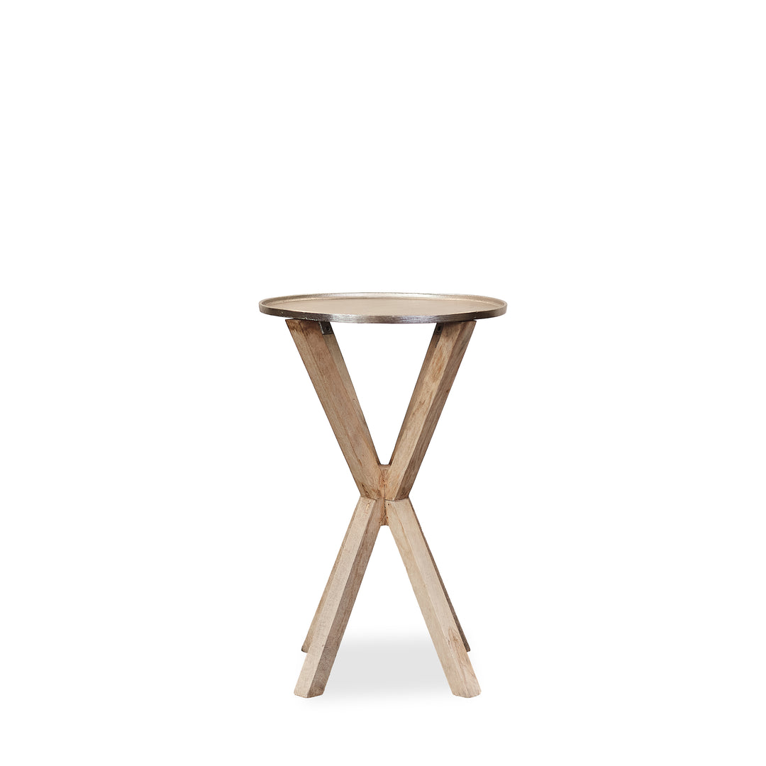 Silver Accent Table detail view - Whats New Furniture - Portland, Oregon