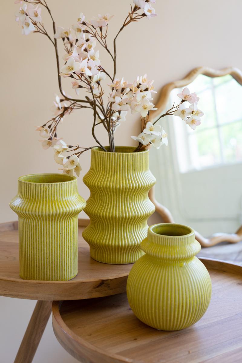 Small Chartreuse Ceramic Vase — What&