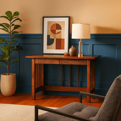 Small Craftsman Desk detail view 4 - Whats New Furniture - Portland, Oregon