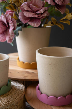Small Scalloped Planter — view 2