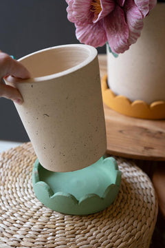 Small Scalloped Planter — view 3