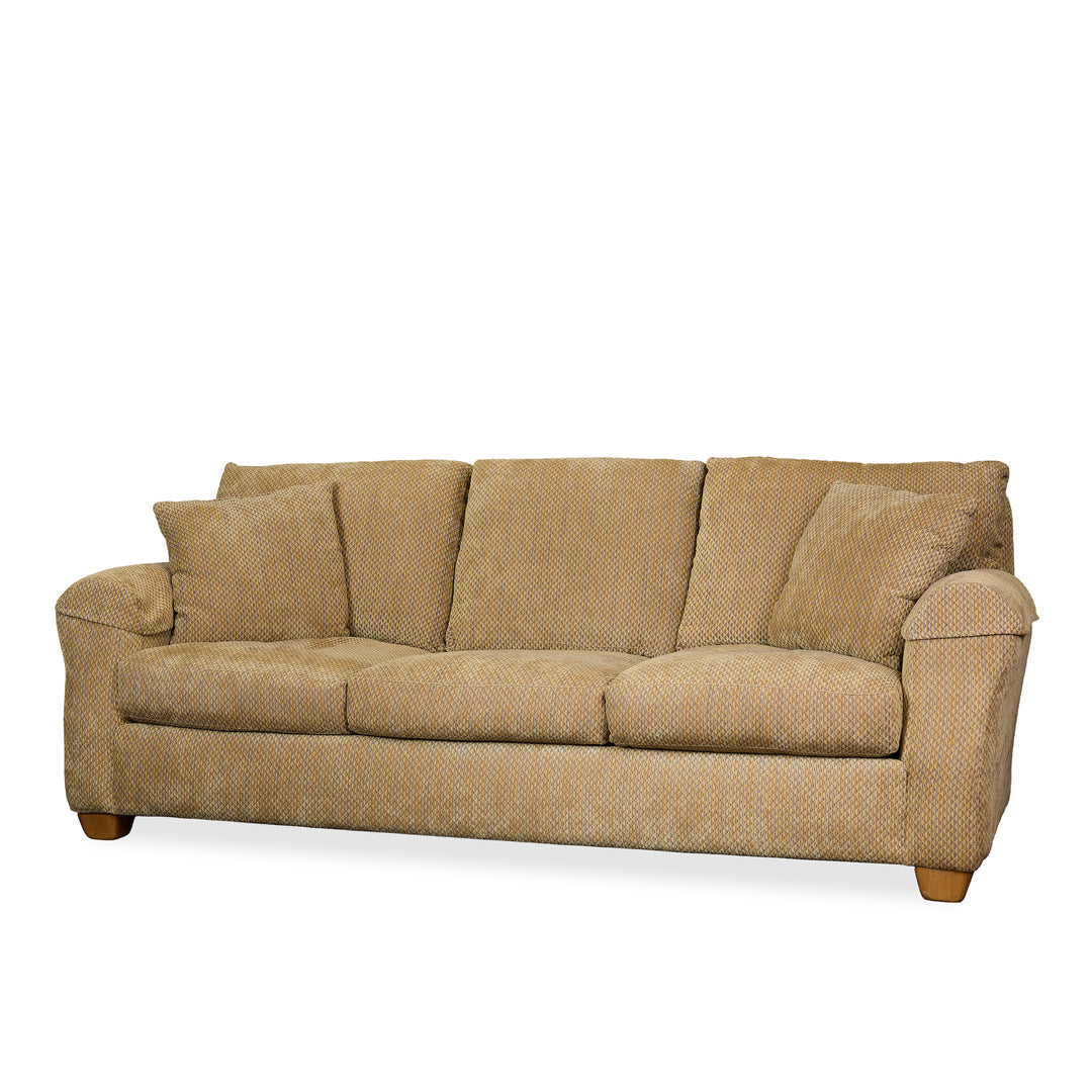 Chenille Sofa detail view - Whats New Furniture - Portland, Oregon
