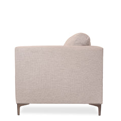 Sofa w/ Bench Cushion &amp; Chrome Legs detail view 2 - Whats New Furniture - Portland, Oregon