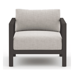Sonoma Outdoor Chair, Bronze in Venao Grey - aluminum outdoor lounge chair by Four Hands - Whats New Furniture Portland OR
