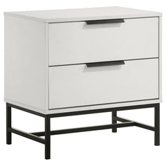 Sonora 2-drawer Nightstand Bedside Table White - What&