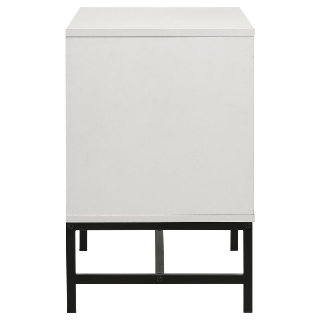 Sonora 2-drawer Nightstand Bedside Table White - What&