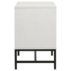 Sonora 2-drawer Nightstand Bedside Table White - What&