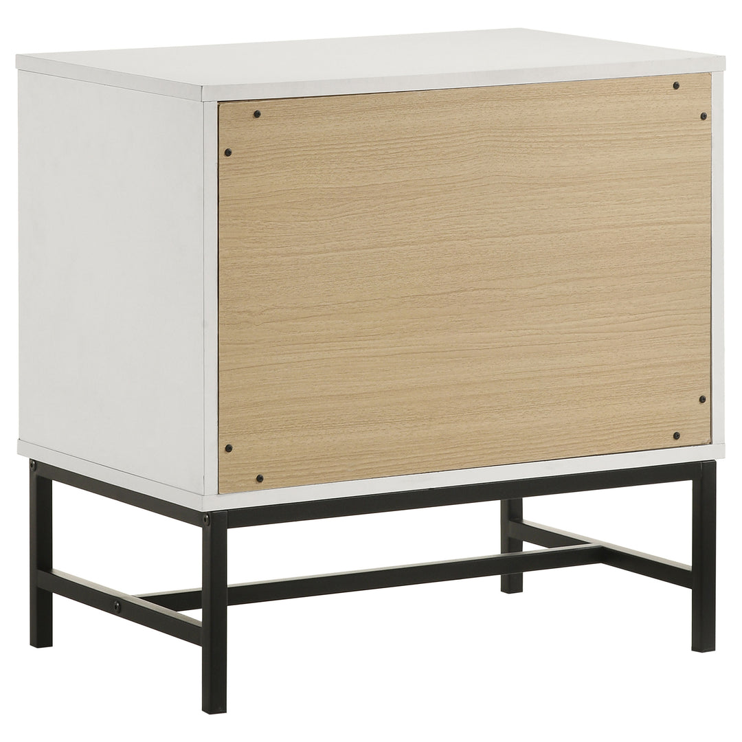Sonora 2-drawer Nightstand Bedside Table White - What&