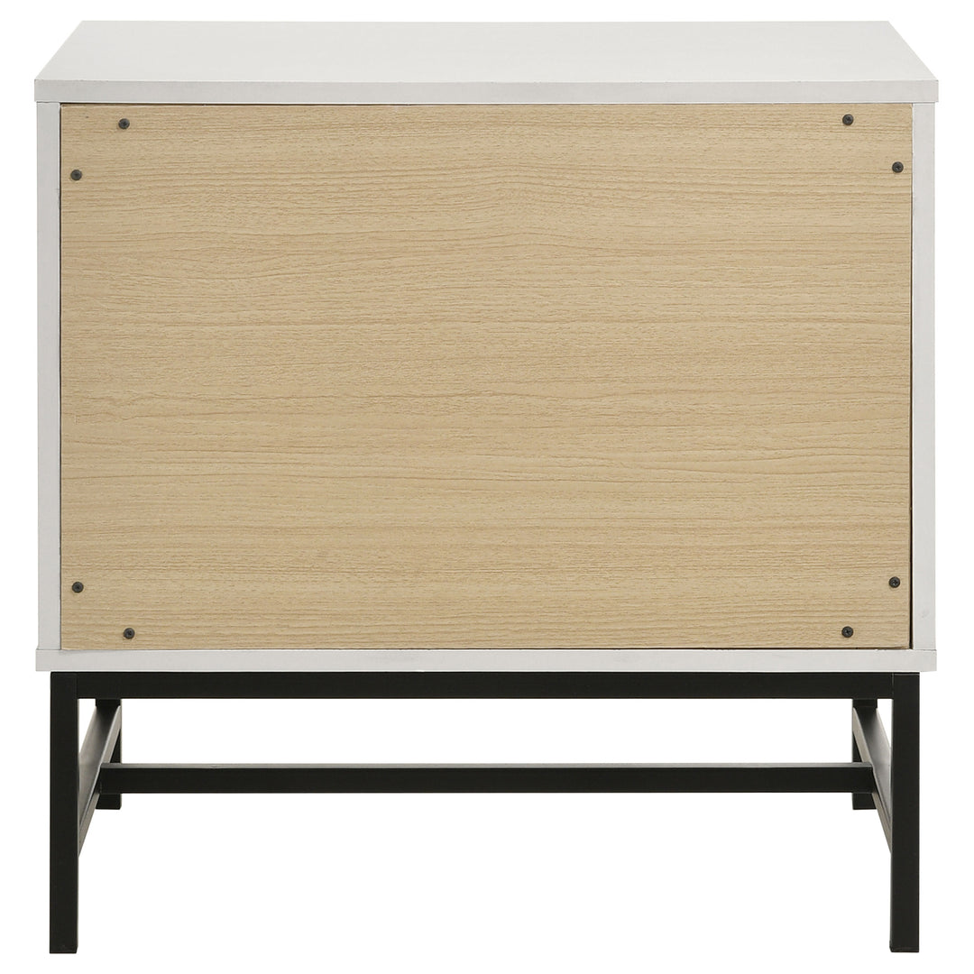 Sonora 2-drawer Nightstand Bedside Table White - What&