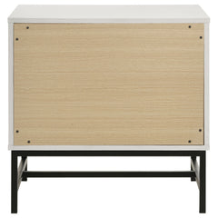 Sonora 2-drawer Nightstand Bedside Table White - What&