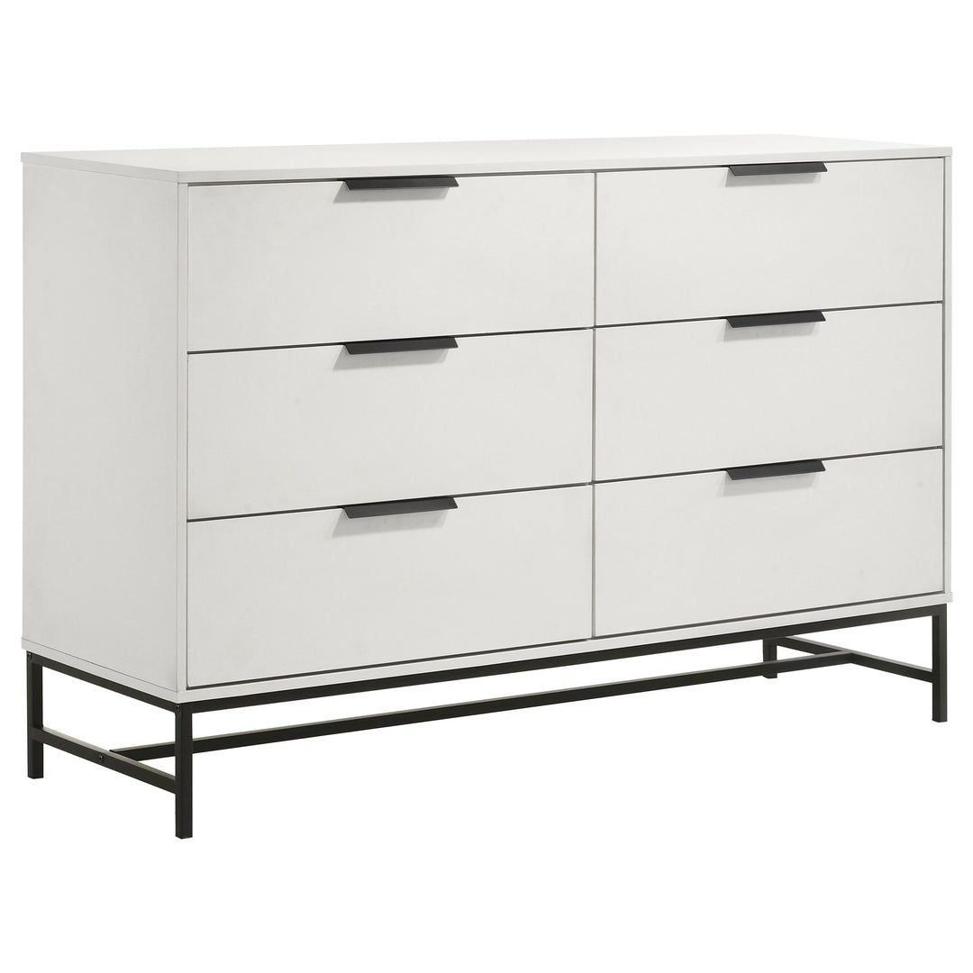 Sonora 6-drawer Bedroom Dresser White - What&