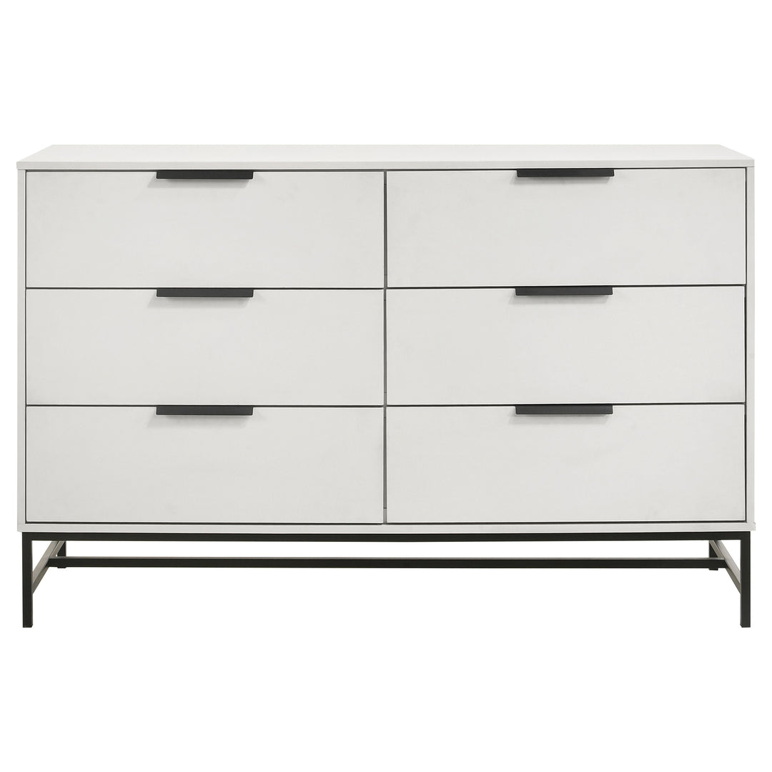 Sonora 6-drawer Bedroom Dresser White - What&