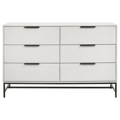 Sonora 6-drawer Bedroom Dresser White - What&