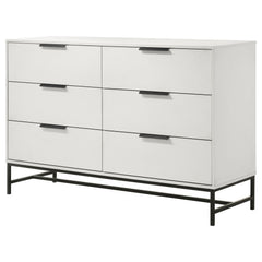 Sonora 6-drawer Bedroom Dresser White - What&