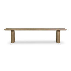 Sorrento 81" Dining Bench Aged Drift Mindi - Bench by Four Hands - What&