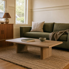 Sorrento Coffee Table styled in Portland Sellwood cottage living room - Whats New Furniture