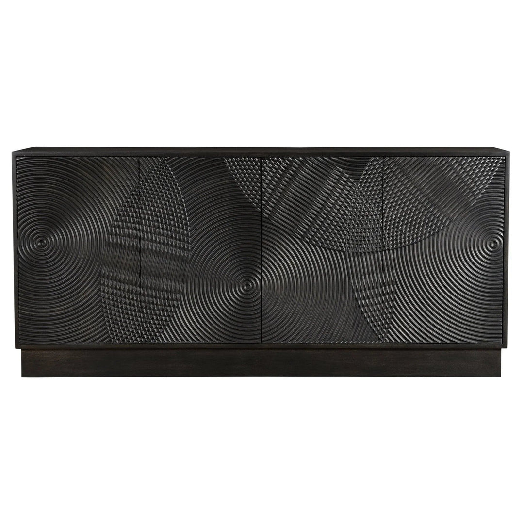Spiral Sideboard in Black - mango wood sideboard by LH Imports - Whats New Furniture Portland OR
