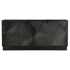 Spiral Sideboard in Black - mango wood sideboard by LH Imports - Whats New Furniture Portland OR