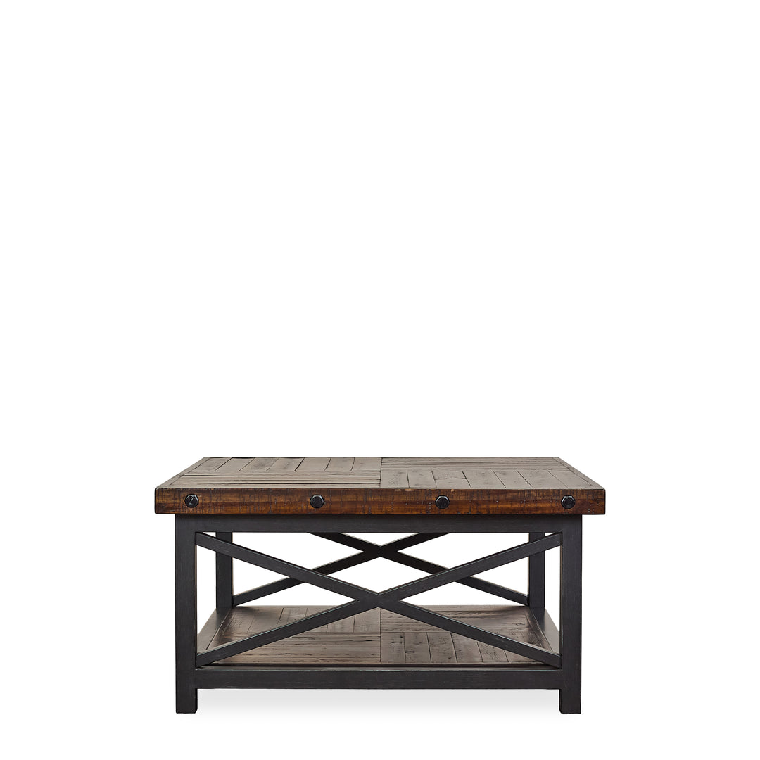 Industrial Coffee Table detail view 2 - Whats New Furniture - Portland, Oregon