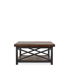Industrial Coffee Table detail view 2 - Whats New Furniture - Portland, Oregon