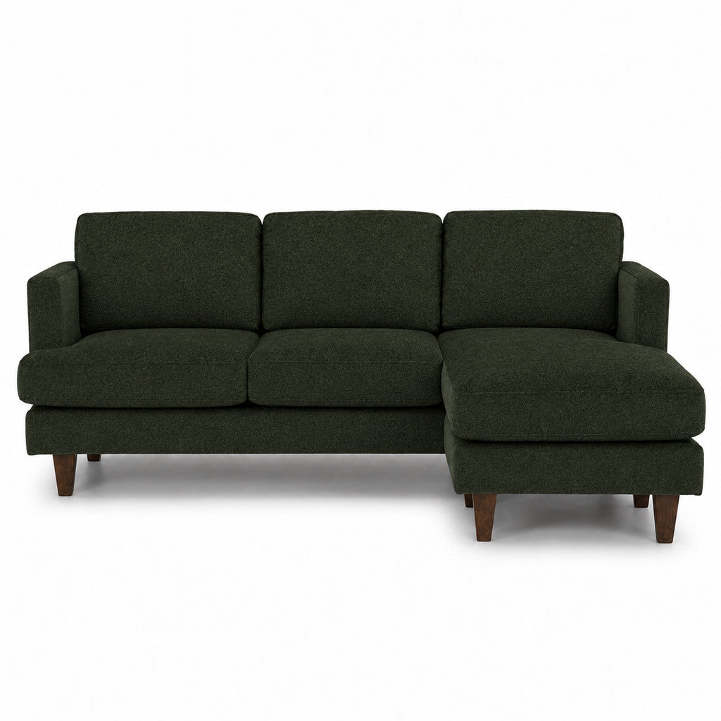 Alpine Sofa Chaise in Shep Kale — studio front view - alpine sofa chaise by Stanton - Whats New Furniture Portland OR